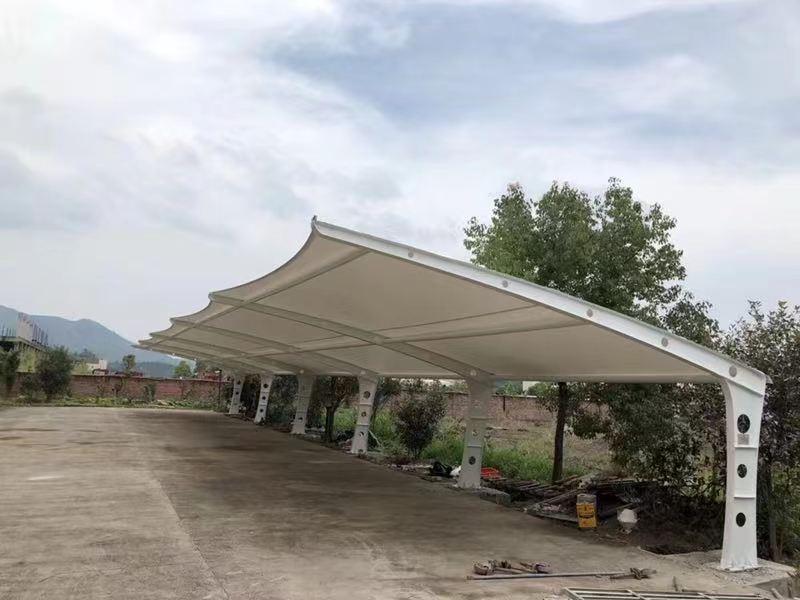 2026靖江市学校膜结构自行车棚工程，耐腐蚀膜结构厂家施工-3
